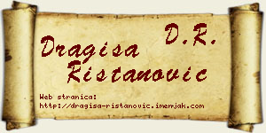 Dragiša Ristanović vizit kartica